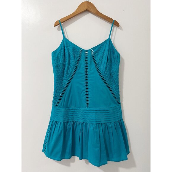 BCBGMaxAzria Blue Lagoon Mini Dress Size 4 Party Cocktail - Picture 1 of 8